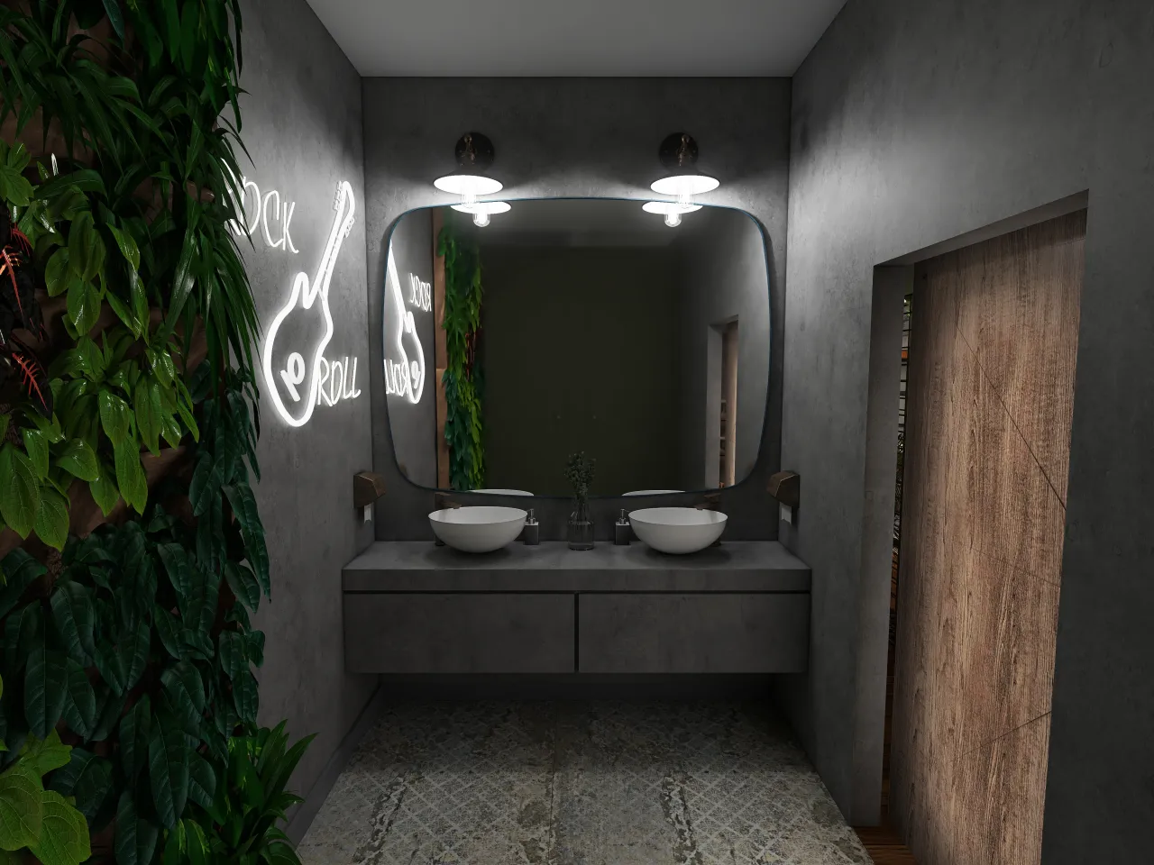 Bathroom 3d design renderings