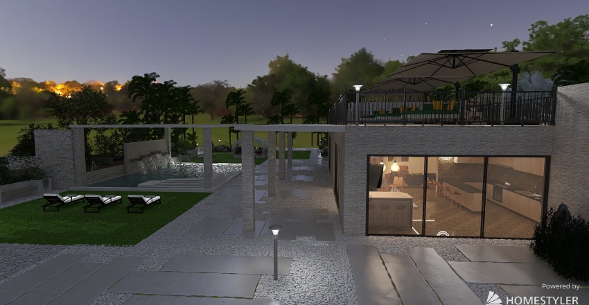 wuite house 3d design renderings