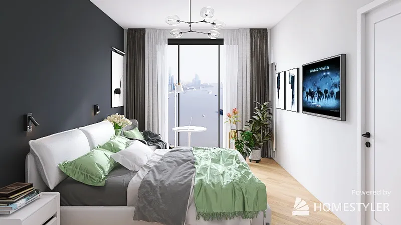 Проект Спальня АС 1 3d design renderings