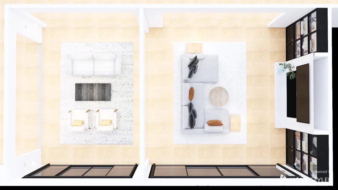 Underwood Living Room 3d design renderings
