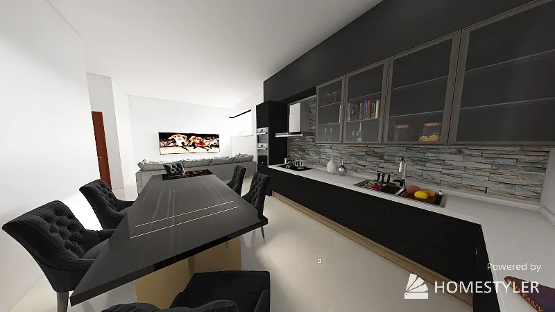 Minimalist Apartament 3d design renderings