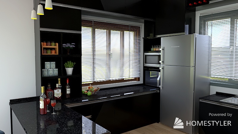 Jogo de Cozinha 3d design renderings