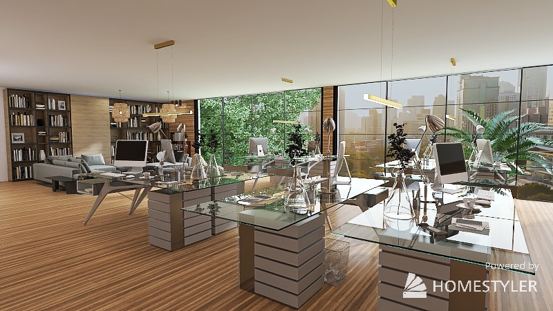 luxury office 3d design renderings