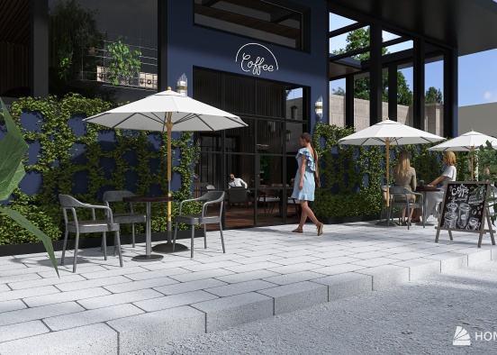 #CafeContest High Street Cafe's Design Rendering
