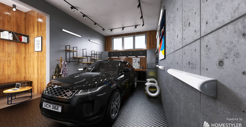 Car garage 3d design renderings