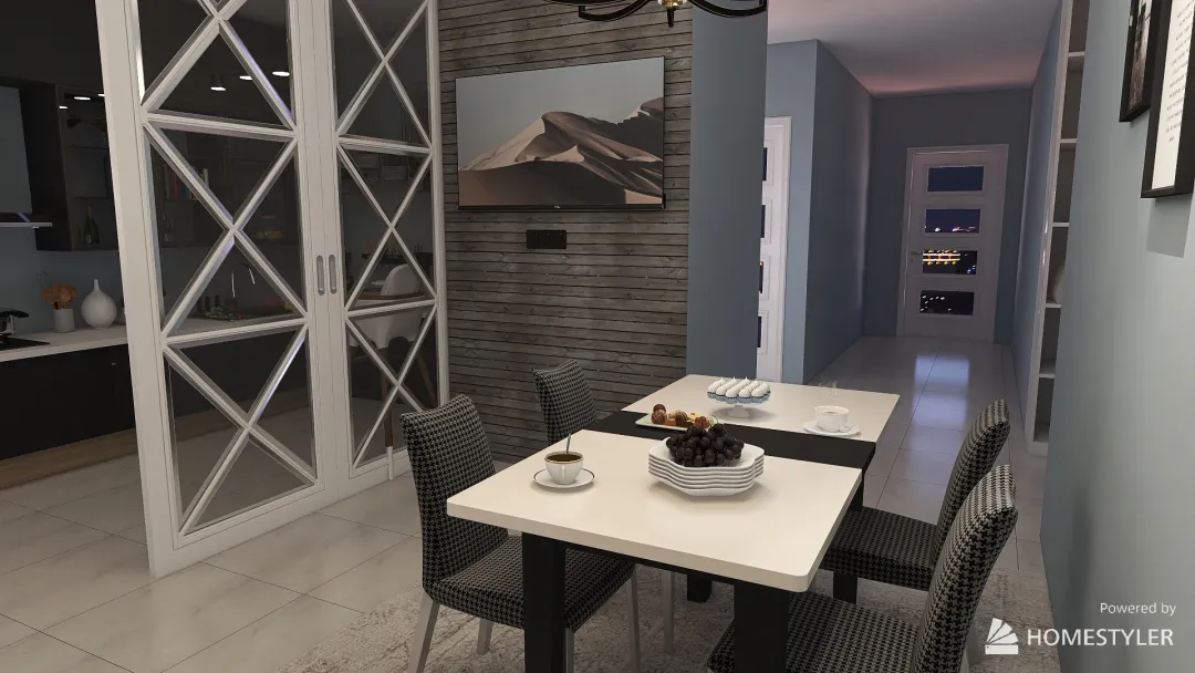 кухня- гостиная (Лиля) 3d design renderings