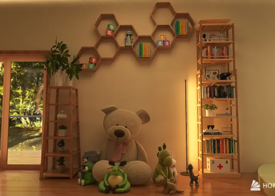 #Children'sDayContest Forest Kid's Room Design Rendering