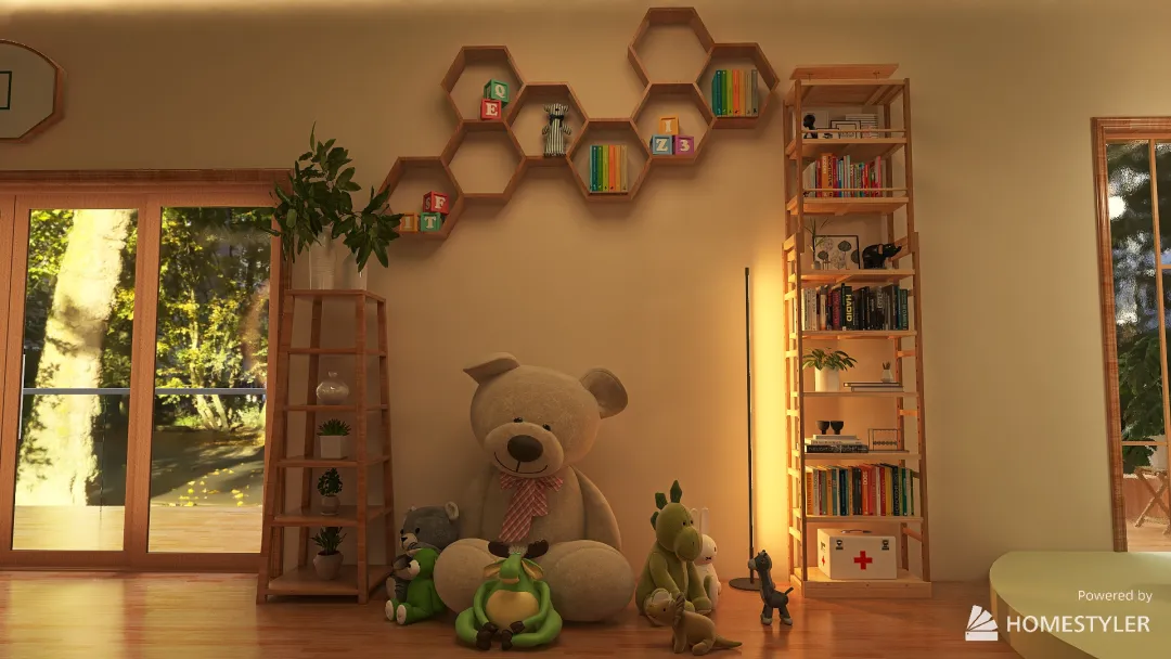 #Children'sDayContest Forest Kid's Room 3d design renderings