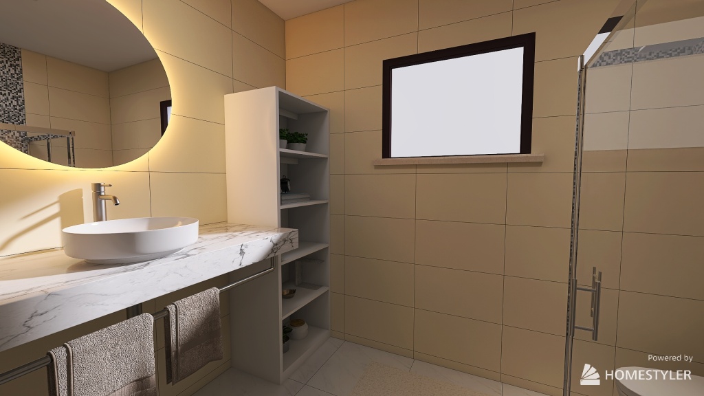 Banheiro Caroline 3d design renderings
