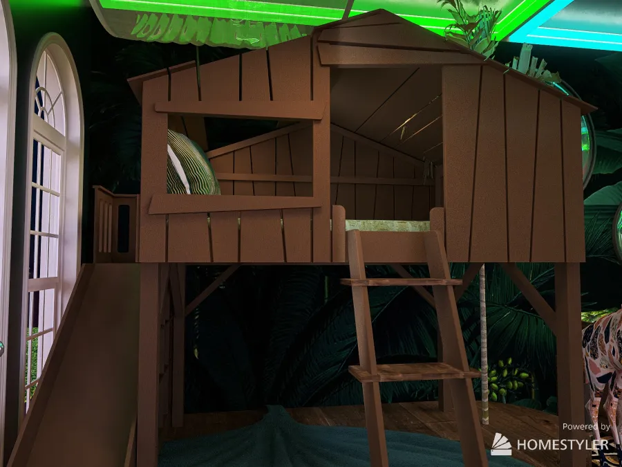 Children'sDayContest_Jungle Themed Bedroom 3d design renderings