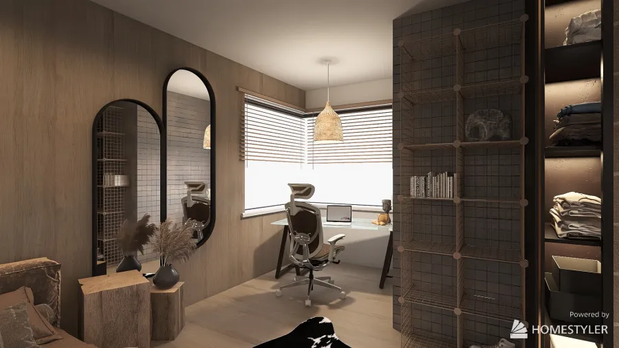 chocolate chip bedroom 3d design renderings