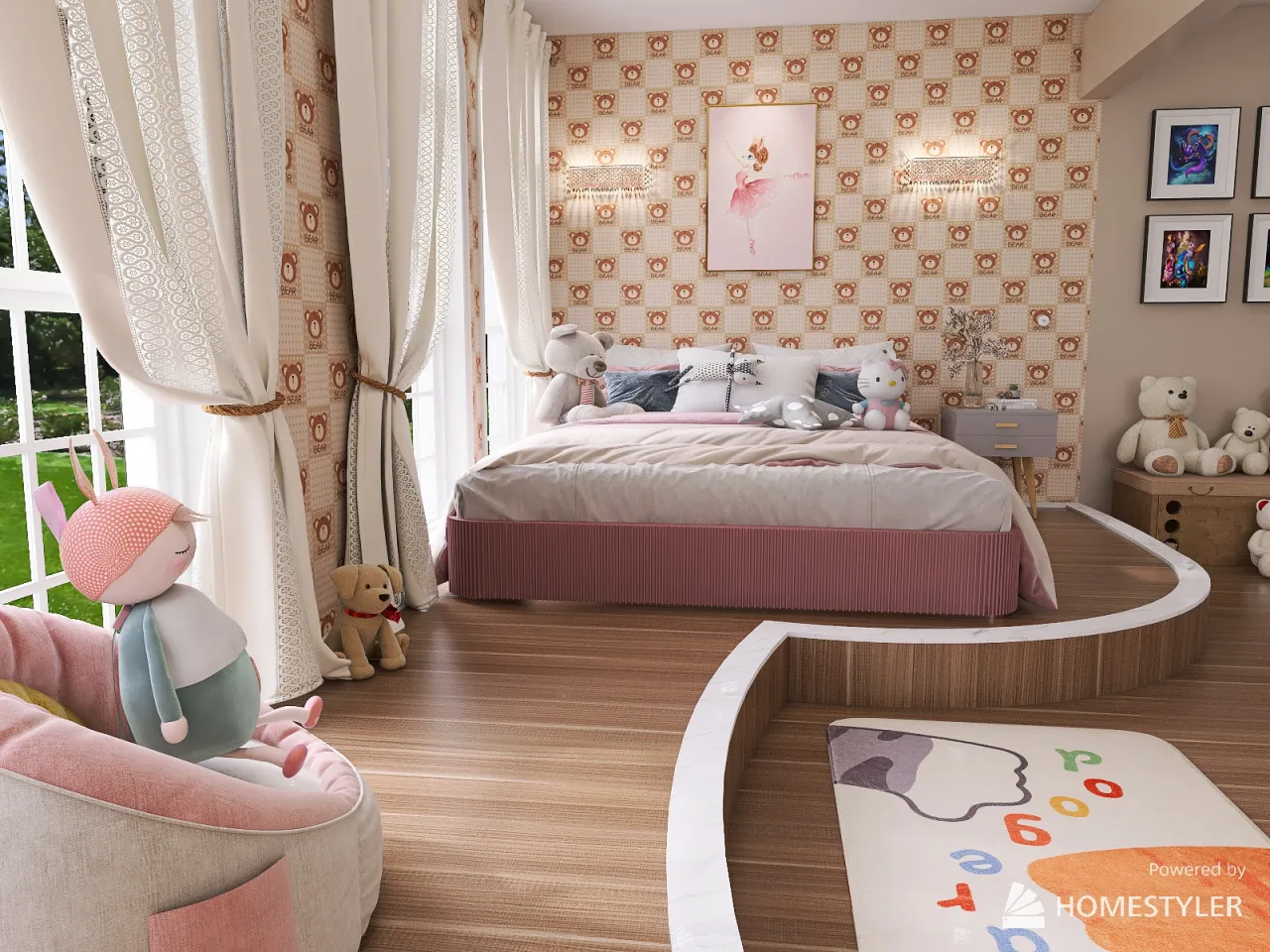 KidsRoom 3d design renderings