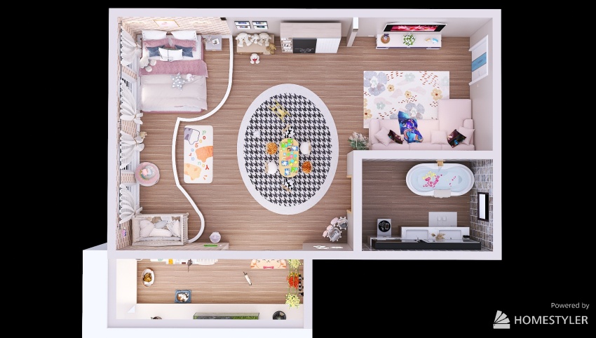 #Children'sDayContest- Sister's luxury bedroom 3d design picture 85.23