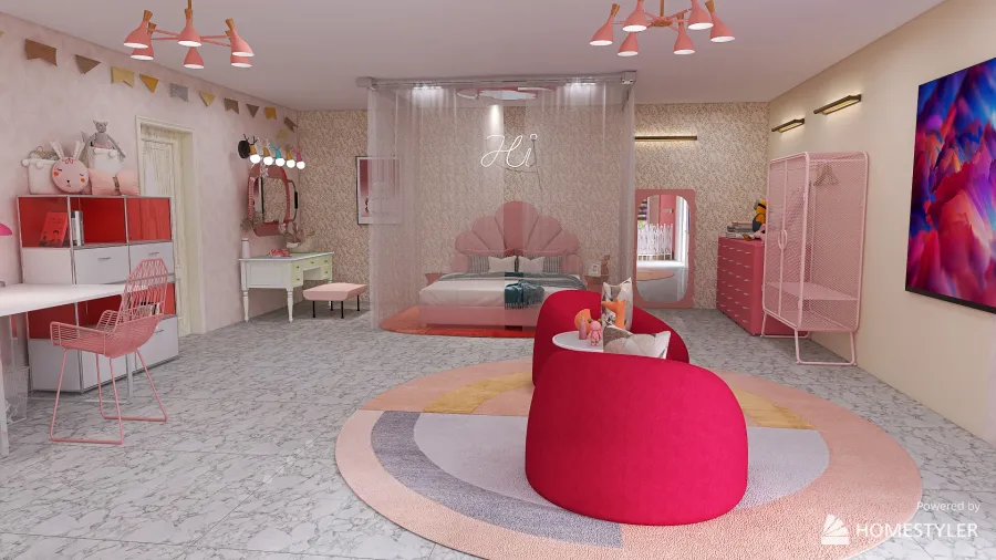 Copy of Richdaughterbedroom ) #Children'sdayContest 3d design renderings