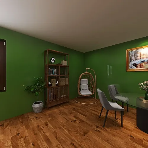 Wood tone 3d design renderings