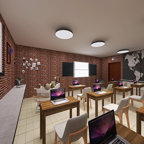 Ms. Gaffey's forever classroom 3d design renderings