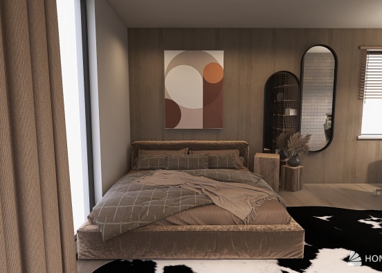 chocolate chip bedroom Design Rendering