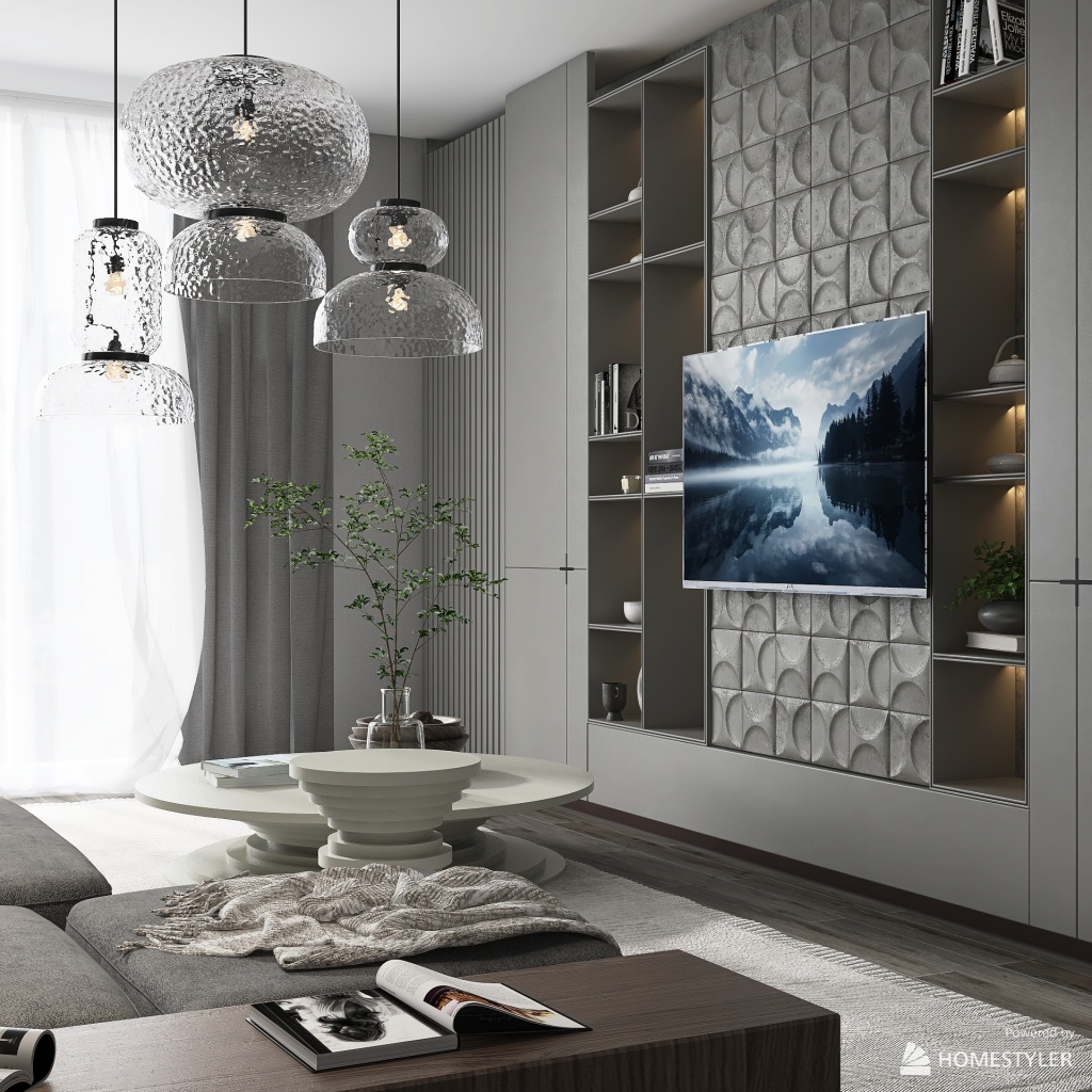 Room 4 - Natural Wood Tones 3d design renderings