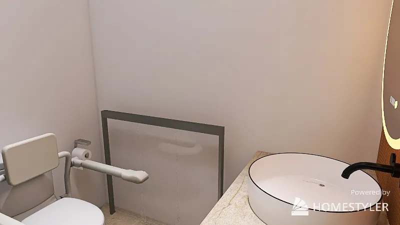 Disabled Toilet 3d design renderings