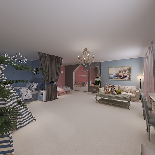 #Children'sDayContest Детская "Зимнее утро" 3d design renderings