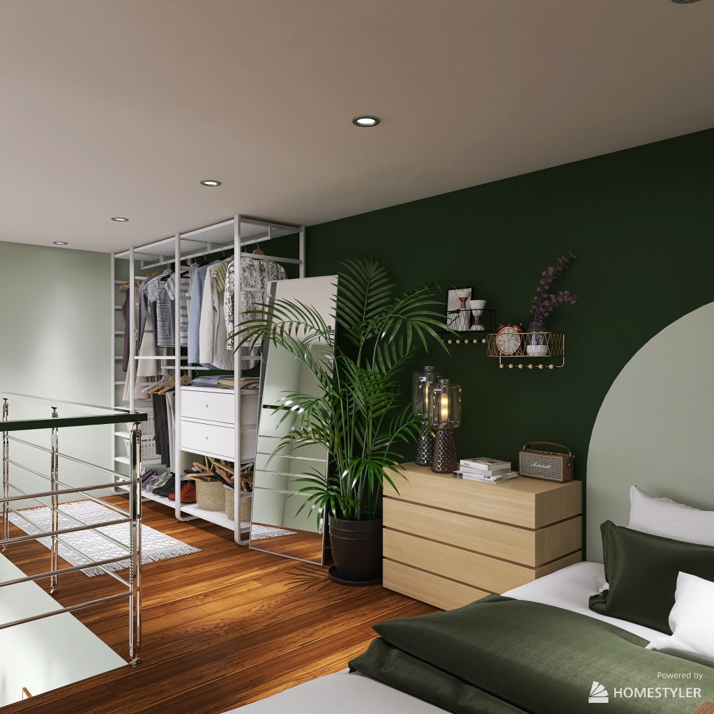 mini loft 3d design renderings
