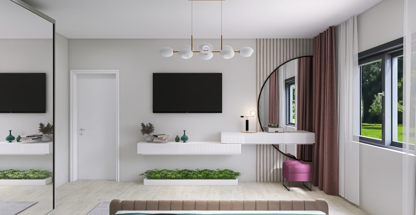 Dormitor matrimonial, Fam Batir 3d design renderings