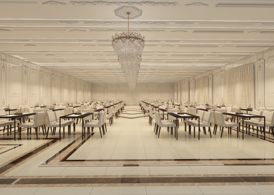 Al Othaim wedding (dining hall)  Design Rendering
