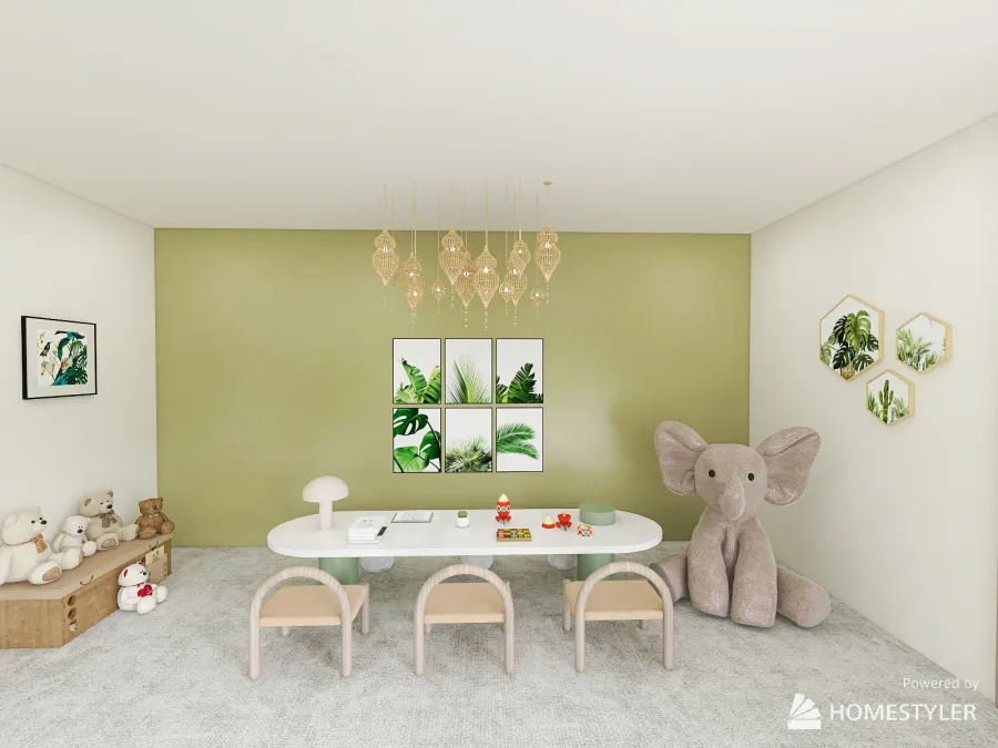 #Children'sDayContest Jungle Indoor Playground 3d design renderings
