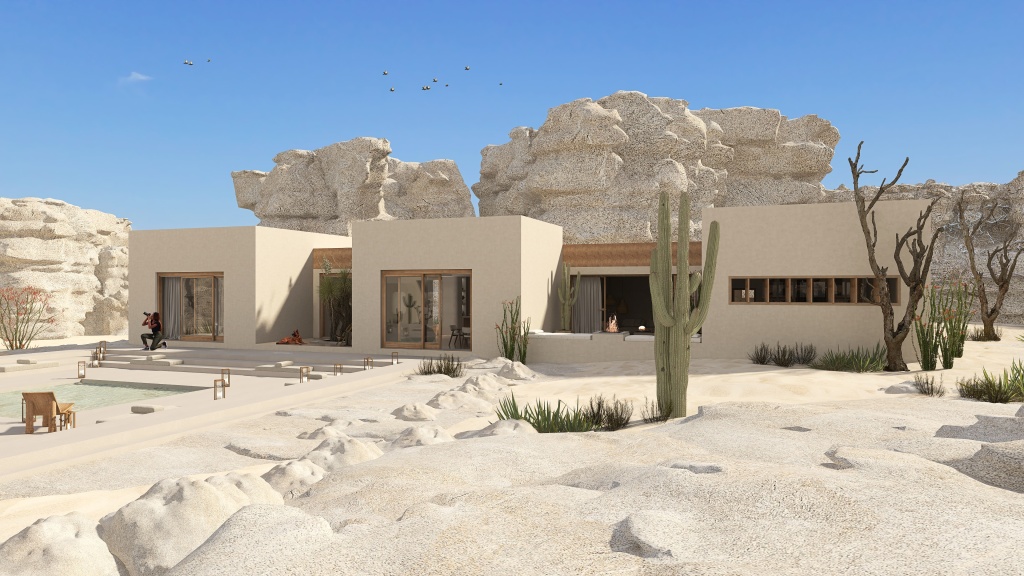 Desierto 3d design renderings