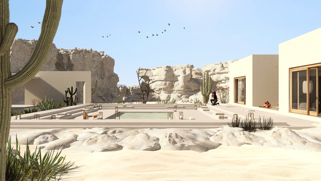 Desierto 3d design renderings
