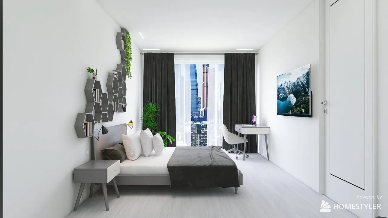 project bedrom fro Alena by Vladimir Vasin 3d design renderings