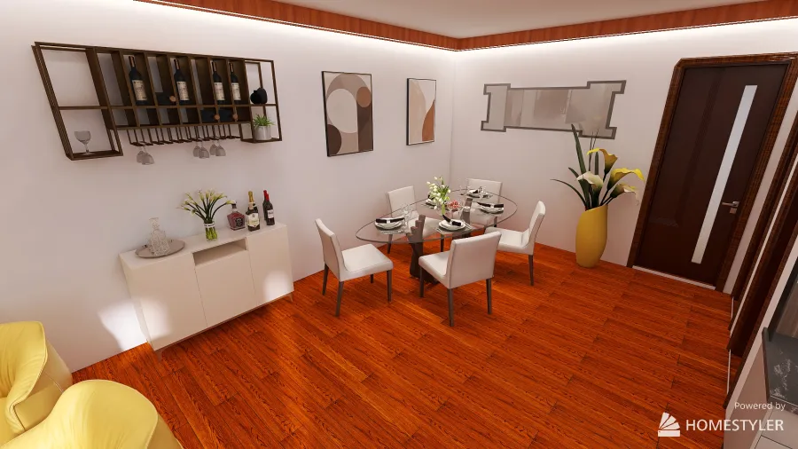 Sala, Cociona,Comedor 3d design renderings