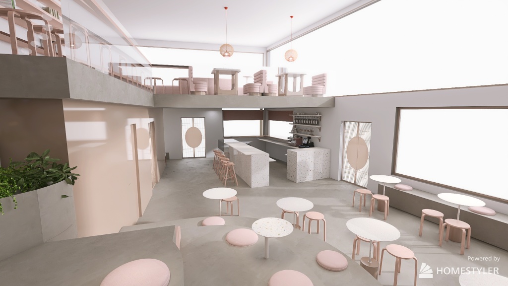 COFFE SHOP_1st Interior design. 2nd project 3d design renderings