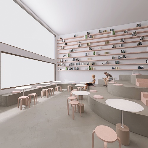 COFFE SHOP_1st Interior design. 2nd project 3d design renderings