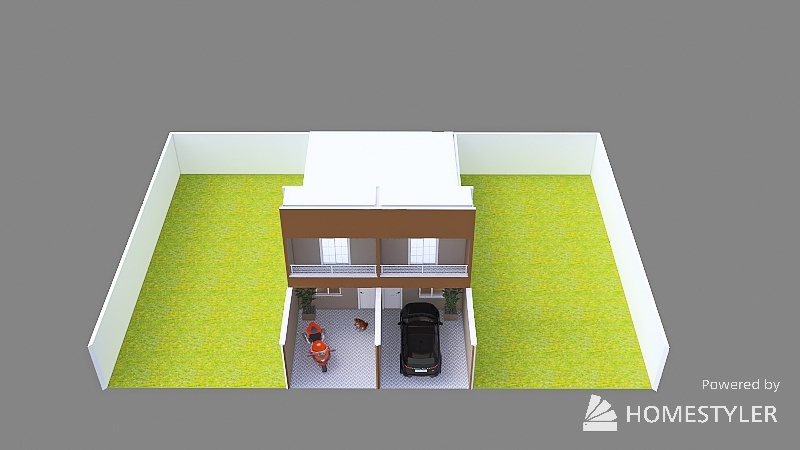 Projeto Saymon Residência Bifamiliar - Terreno 8x16m 3d design picture 418.47