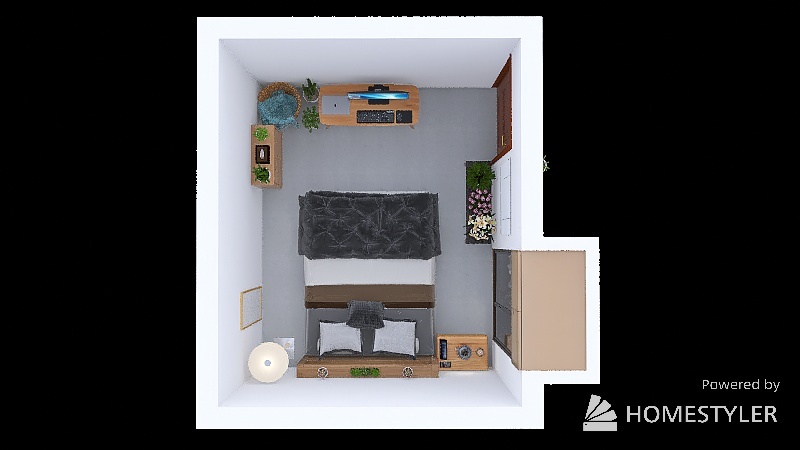 My Bedroom Layout 1 3d design renderings