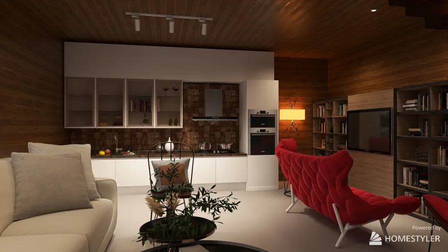 Three Story One Bedroom Home #threestory #onebedroom #loft 3d design renderings