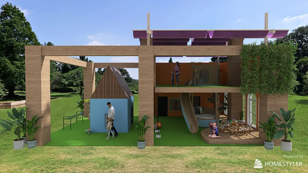 KinderWorld-Playground-Children'sDayContest 3d design renderings