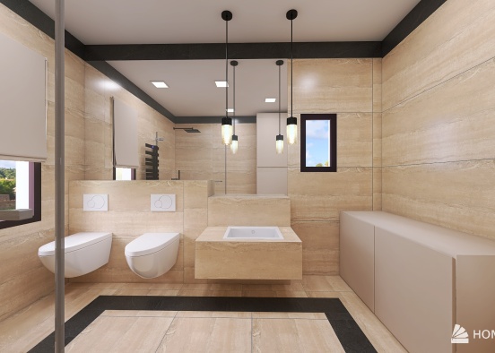 Asia łazienka_1 Design Rendering