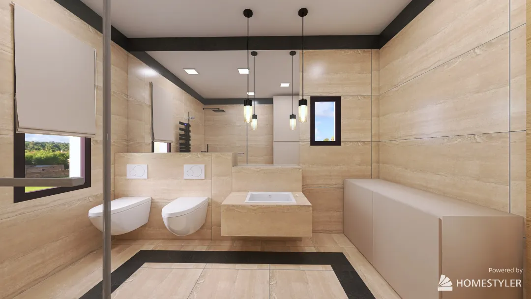 Asia łazienka_1 3d design renderings