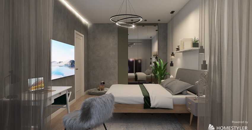 DISKILL спальня 3d design renderings