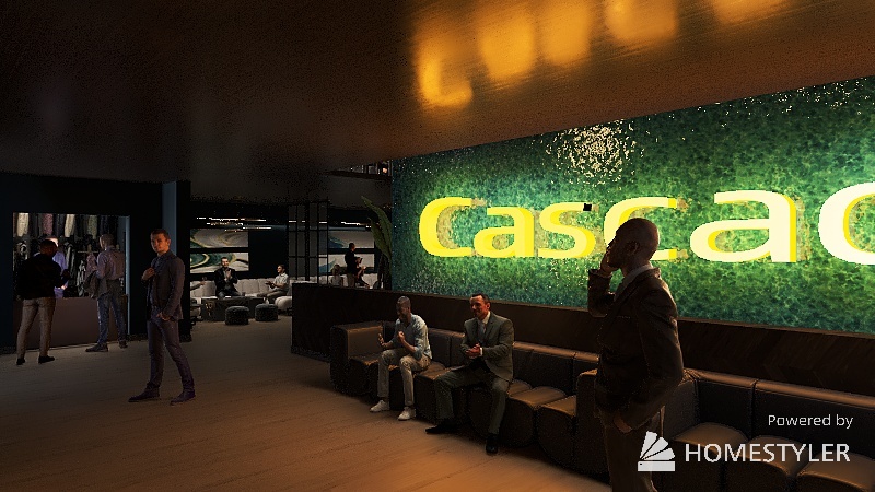 Cascades Night Club 3d design renderings