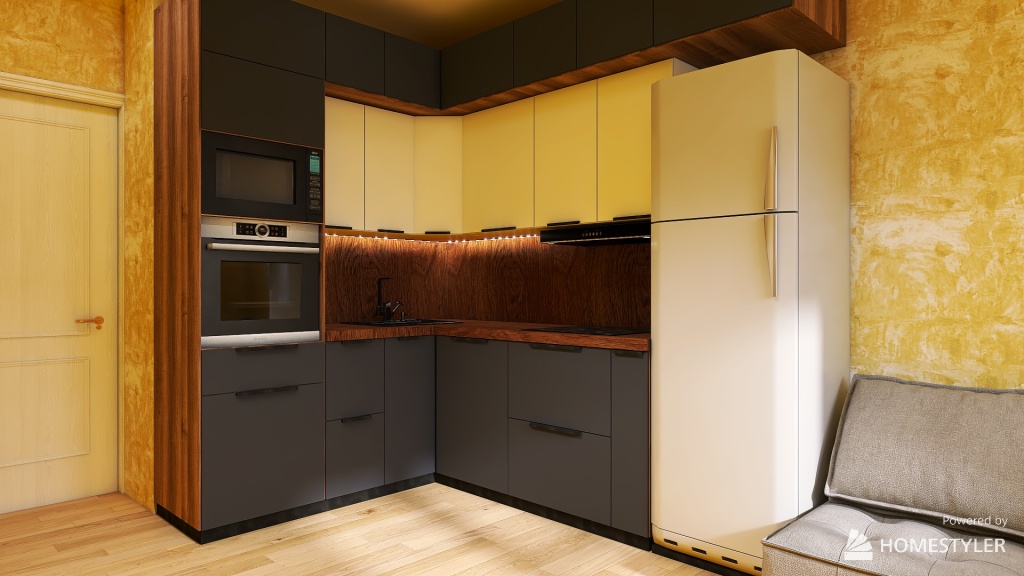 Клиент кухня 3d design renderings