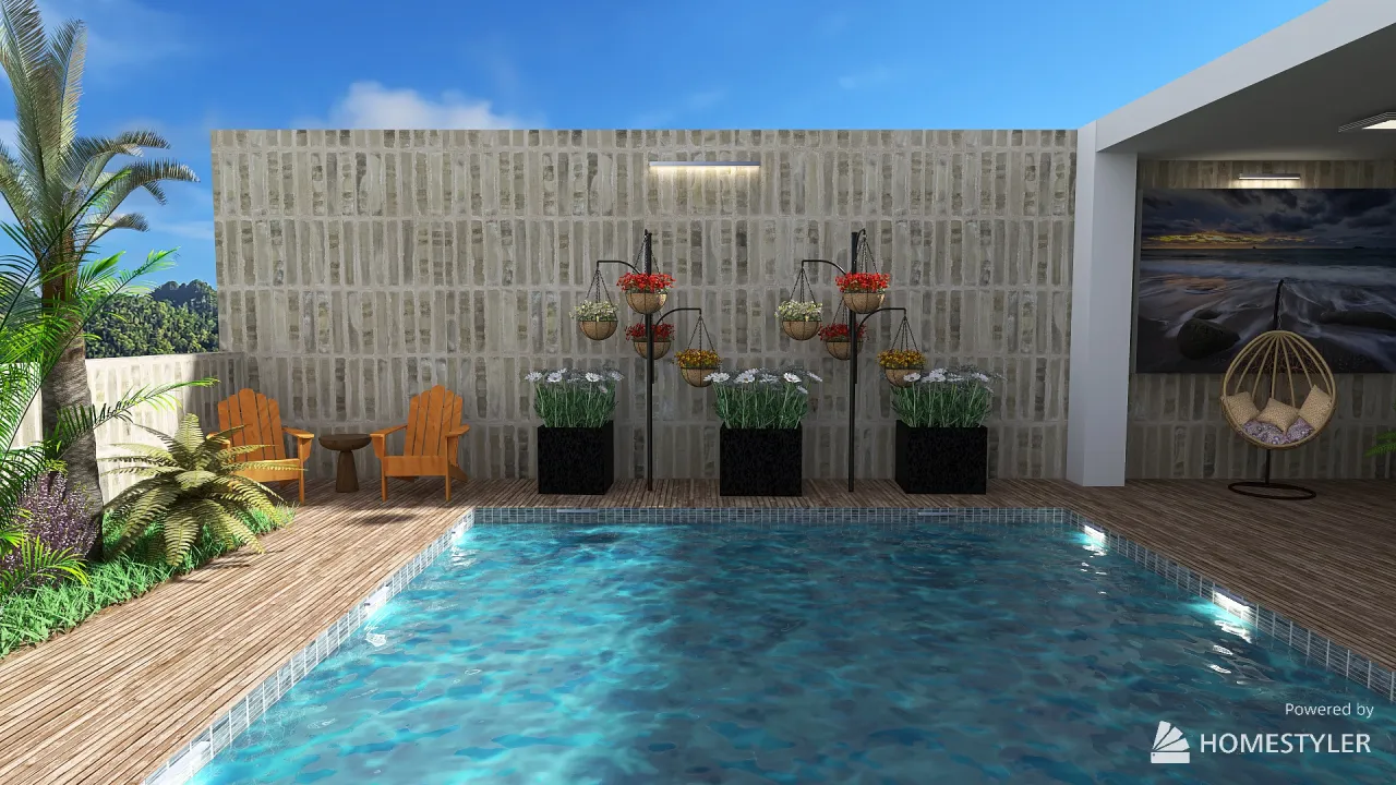 Terrace 3d design renderings