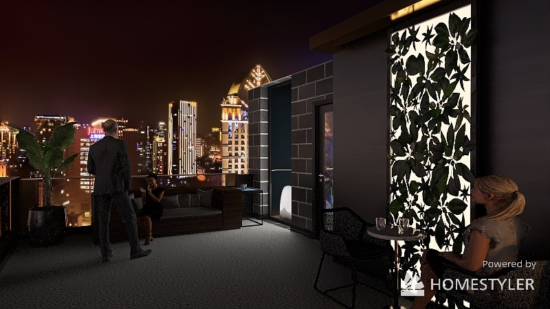 Cascades Night Club 3d design renderings