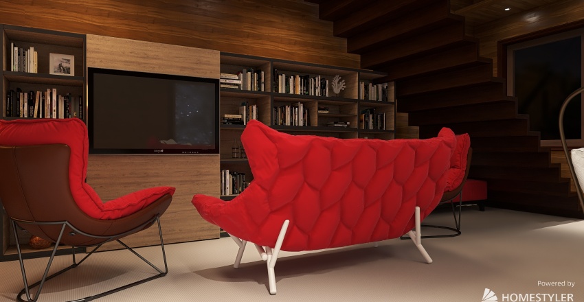 Three Story One Bedroom Home #threestory #onebedroom #loft 3d design renderings