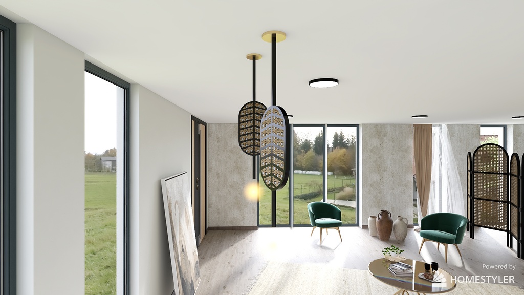 5 Wabi Sabi Empty Room 3d design renderings