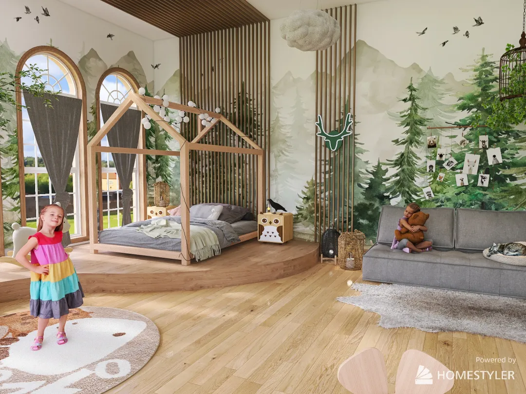 #Children'sDayContest forest 3d design renderings