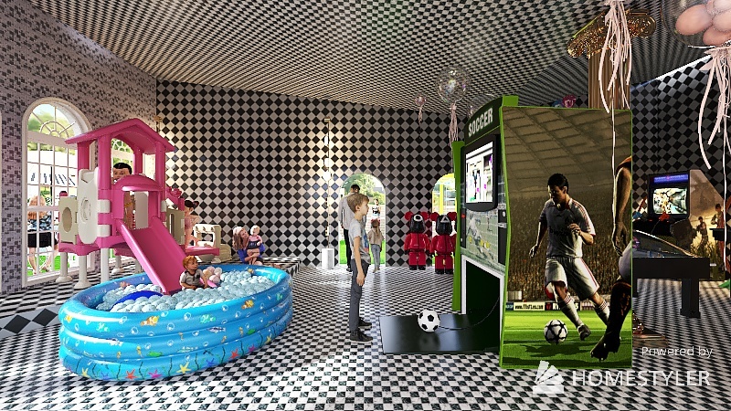 Play room 3d design renderings