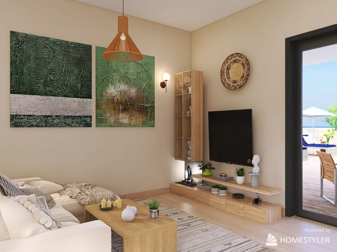 LivingDiningRoom 3d design renderings